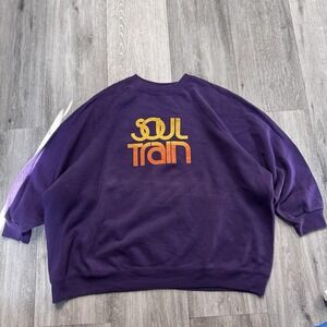 Vintage 90s Soul Train TV Show Promotional Purple Sweatshirt Size 3XL